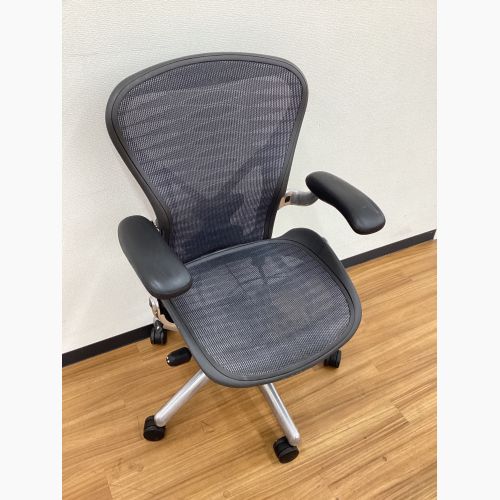 Herman Miller (ハーマンミラー) アーロンチェア ポスチャーフィット フル装備 サイズB ポリッシュドアルミニウムベース AE113AFB-0021