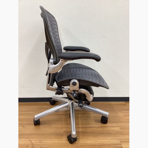 Herman Miller (ハーマンミラー) アーロンチェア ポスチャーフィット フル装備 サイズB ポリッシュドアルミニウムベース AE113AFB-0021