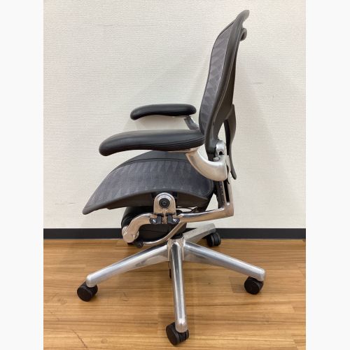 Herman Miller (ハーマンミラー) アーロンチェア ポスチャーフィット フル装備 サイズB ポリッシュドアルミニウムベース AE113AFB-0021