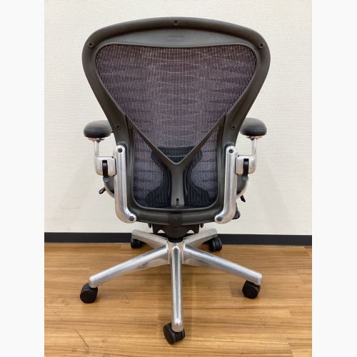 Herman Miller (ハーマンミラー) アーロンチェア ポスチャーフィット フル装備 サイズB ポリッシュドアルミニウムベース AE113AFB-0021