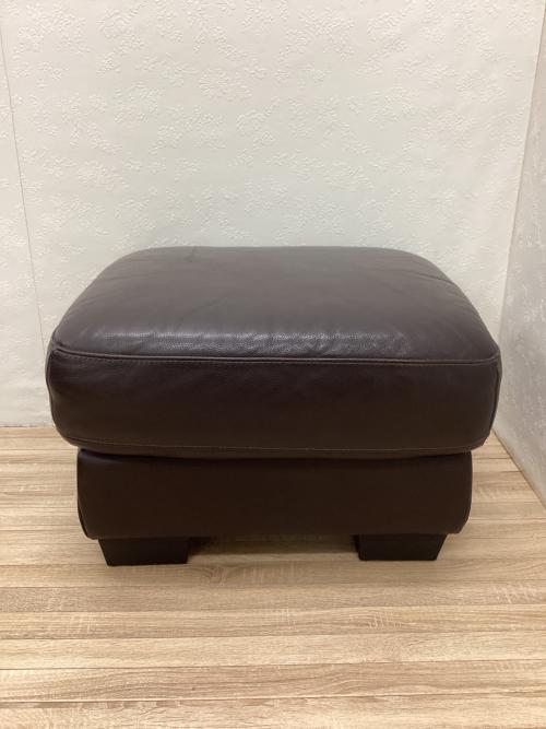 ワタリジャパン オットマン ブラック 総革