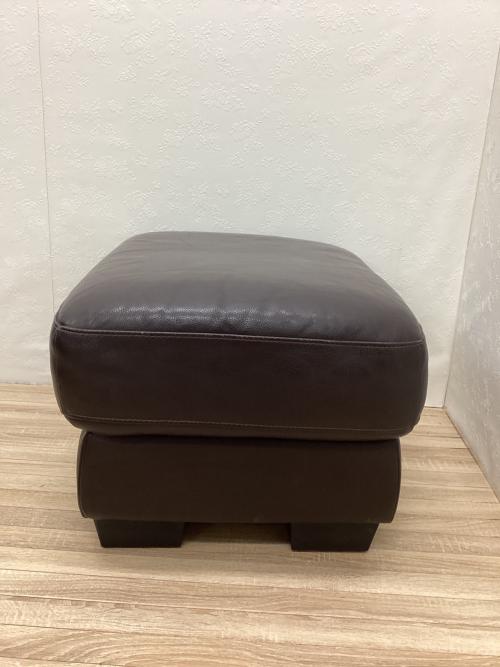ワタリジャパン オットマン ブラック 総革