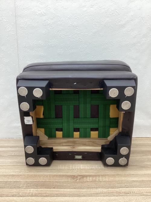 ワタリジャパン オットマン ブラック 総革