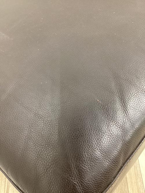 ワタリジャパン オットマン ブラック 総革