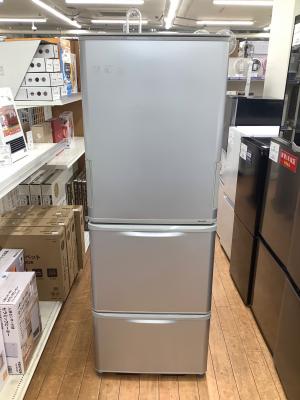 SHARP (シャープ) 3ドア冷蔵庫 SJ-W351D-S 2018年製 60 350Ｌ