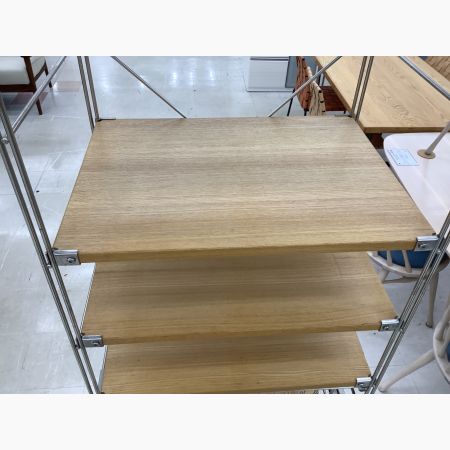 【トレファクマーケット千葉おゆみ野店】ご来店いただける方限定！無印良品 (ムジルシリョウヒン) ユニットシェルフ ブラウン×シルバー 2枚扉 ハイタイプ のご紹介です！ 無印良品 ステンレスユニットシェルフ が入荷しました！｜2024年06月13