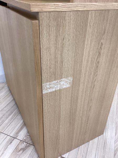 無印良品 (ムジルシリョウヒン) レンジボード ナチュラル 2枚扉/ワゴン