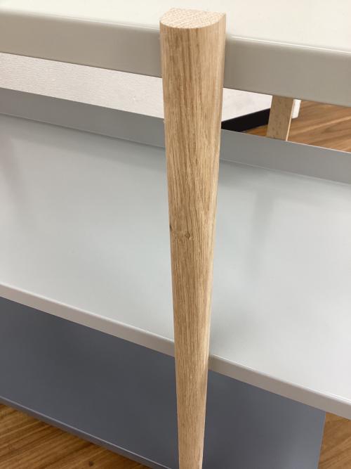 duende (デュエンデ) オープンシェルフ 3段 Marge Shelf 3 幅80㎝ 芦沢 啓治 / Ashizawa Keiji グレー スチール×オーク材