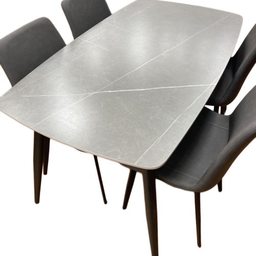 アーバン通商 (アーバンツウショウ) セラミックダイニング5点セット グレー 5点セット