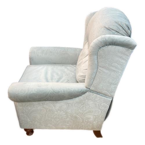 リクライニングチェアー ブルー ファブリック