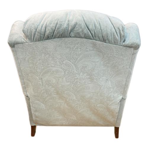 リクライニングチェアー ブルー ファブリック