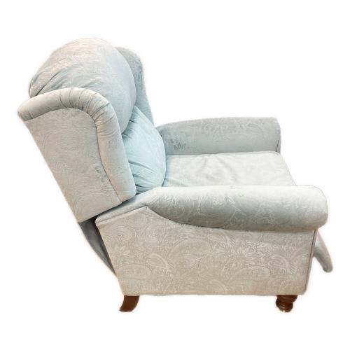 リクライニングチェアー ブルー ファブリック