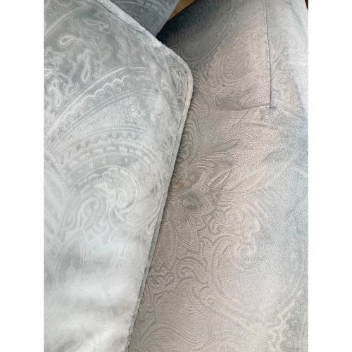 リクライニングチェアー ブルー ファブリック