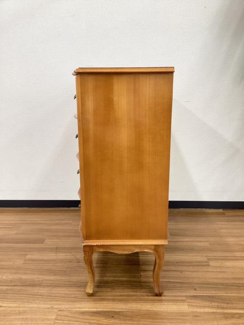 象嵌4段チェスト アンティークデザイン ブラウン