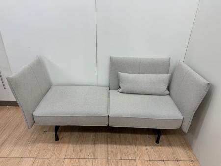 Vitra (ヴィトラ) 2人掛けソファー アイボリー 肘付 ソフトワーク