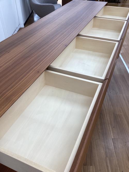 TIME&STYLE Standard composition cabinet 4枚扉キャビネット C-657 オーク材×真鍮(黒染め)