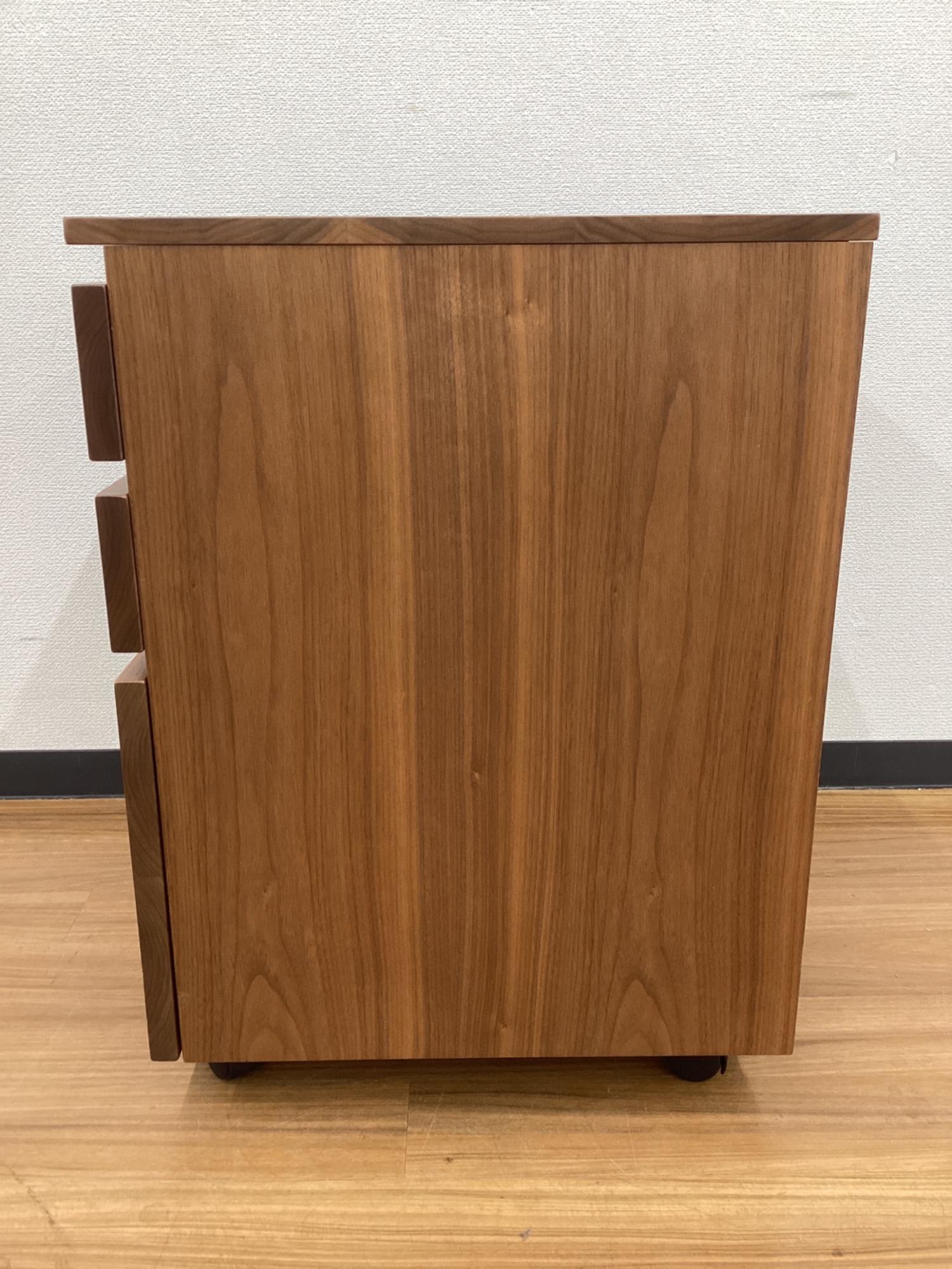 MasterWal (マスターウォール) 袖机 鍵付 VEGET DESK DRAWERS 3段