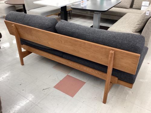 MasterWal (マスターウォール) 2人掛けソファー グレー×ブラウン