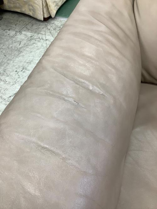 HUKLA (フクラ) 2人掛けソファー ベージュ 総革