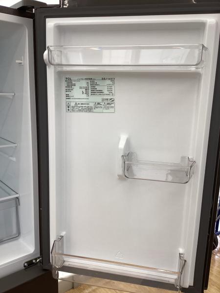 TCL (ティーシーエル) 2ドア冷蔵庫 186L 2024年製 P186BFN｜トレファク