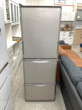 SHARP (シャープ) 3ドア冷蔵庫 自動製氷機能無し SJ-X355H-N 2021年製 350L クリーニング済