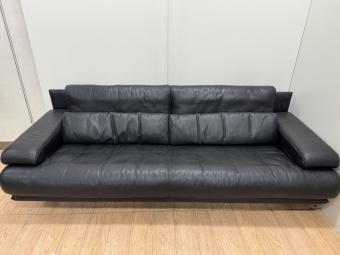 ROLFBENZ (ロルフベンツ) 3人掛けソファー ブラック 総革 6500