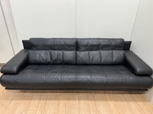 ROLFBENZ (ロルフベンツ) 3人掛けソファー ブラック 総革 6500