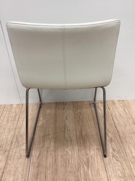 IKEA (イケア) ダイニングチェアー ホワイト レザー BERNHARD