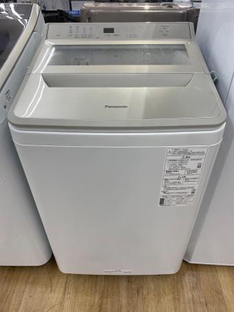 Panasonic (パナソニック) 全自動洗濯機 奥操作パネル 8.0kg NA-FA80H9 2022年製 クリーニング済