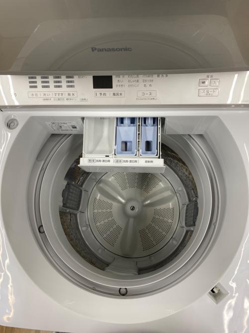 Panasonic (パナソニック) 全自動洗濯機 奥操作パネル 8.0kg NA-FA80H9 2022年製 クリーニング済