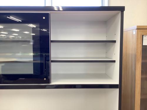 関家具 (セキカグ) レンジボード ブラック ミルコⅡ 幅120㎝