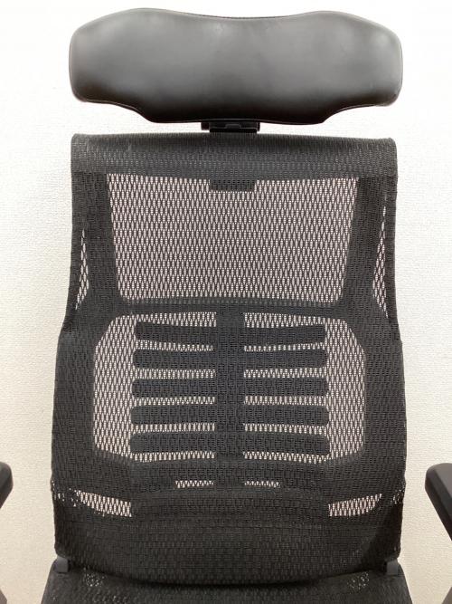 WIN case(ウィンケース)　ワークチェアー ブラック Type-R　アーム可動式 エルゴヒューマン監修 オットマン内蔵 メッシュ