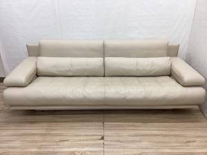 ROLFBENZ (ロルフベンツ) 2人掛けソファー アイボリー 総革 6500 幅226㎝