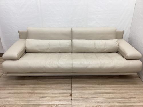 ROLFBENZ (ロルフベンツ) 2人掛けソファー アイボリー 総革 6500 幅226㎝