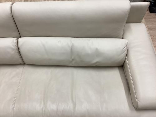 ROLFBENZ (ロルフベンツ) 2人掛けソファー アイボリー 総革 6500 幅226㎝