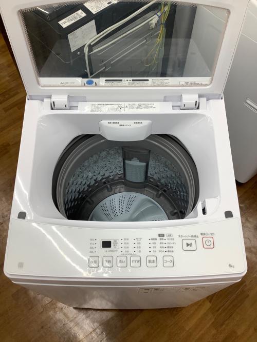ニトリ 全自動洗濯機 6.0 NT60L1WH 2024年製 クリーニング済