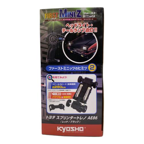 京商 (キョウショウ) ラジコン トヨタスプリンタートレノ レッド/ブラック