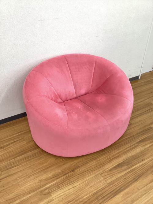 ligne roset (リーンロゼ) 1人掛けソファー ROSETPumpkin (ロゼパンプキン)　 ピエール・ポラン　ピンク ファブリック