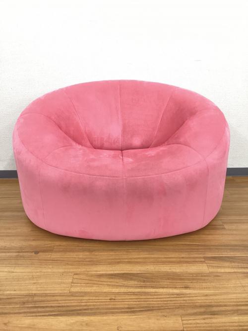 ligne roset (リーンロゼ) 1人掛けソファー ROSETPumpkin (ロゼパンプキン)　 ピエール・ポラン　ピンク ファブリック