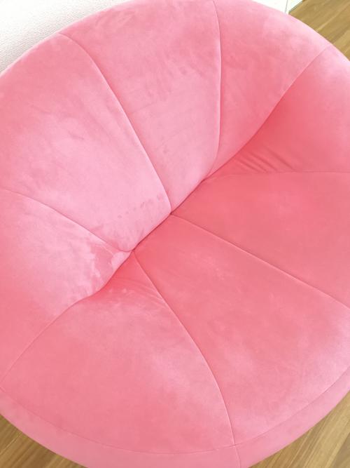 ligne roset (リーンロゼ) 1人掛けソファー ROSETPumpkin (ロゼパンプキン)　 ピエール・ポラン　ピンク ファブリック