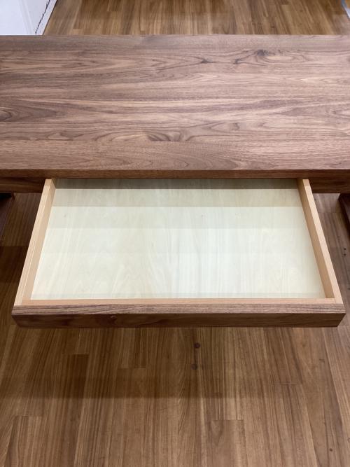 REAL Style (リアルスタイル) デスク REPRLY ブラウン 引出し付 ウォールナット 幅160㎝