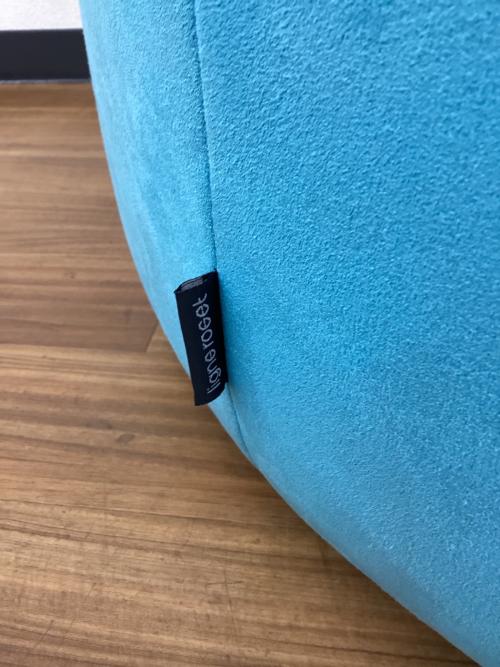 ligne roset (リーンロゼ) オットマン ROSETPumpkin　ピエール・ポラン　ライトブルー パフ ファブリック  幅73㎝