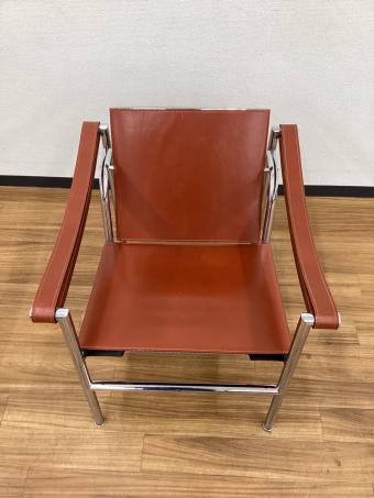 CASSINA (カッシーナ) スリングチェア LC1 LE CORBUSIER , PIERRE JEANNERET , CHARLOTTE PERRIAND ブラウン レザー