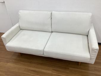 高野木工 (タカノモッコウ) 2人掛けソファー LEO　幅:約165㎝ アイボリー