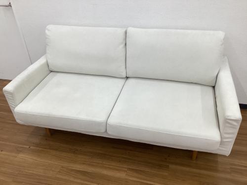 高野木工 (タカノモッコウ) 2人掛けソファー LEO　幅:約165㎝ アイボリー