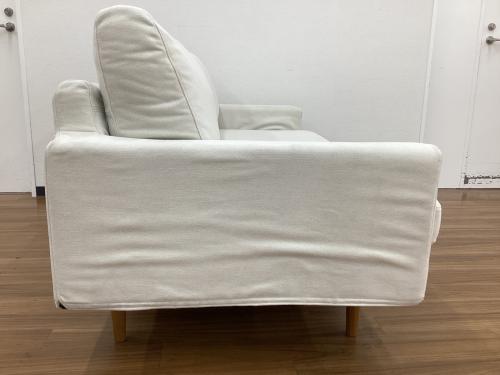 高野木工 (タカノモッコウ) 2人掛けソファー LEO　幅:約165㎝ アイボリー