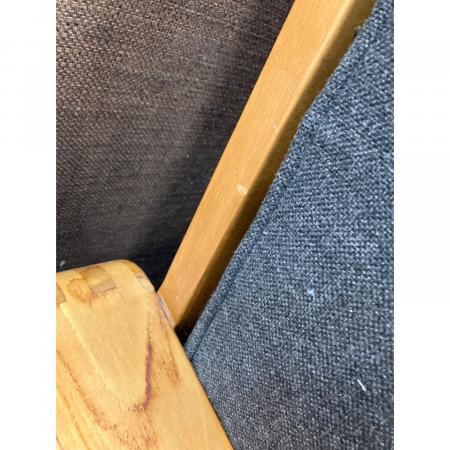 SCANTEAK (スキャンティーク) 3人掛けソファー ブラック×ブラウン IKON