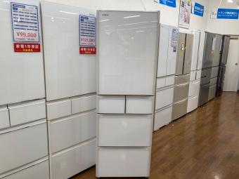 HITACHI (ヒタチ) 5ドア冷蔵庫 自氷付き R-S40R(XW) 2022年製 401L 清掃済