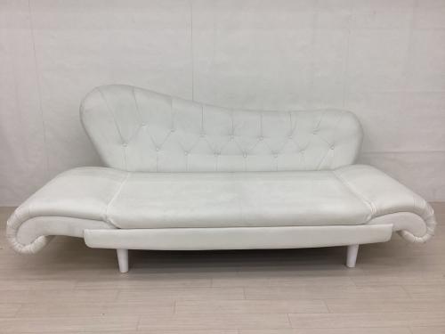 シノハラ ソファーベッド ホワイト 合皮 シエル