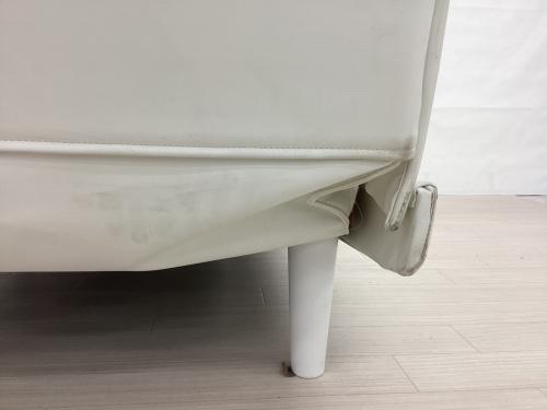 シノハラ ソファーベッド ホワイト 合皮 シエル